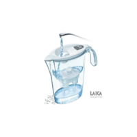 Laica Laica vízszűrő ajándékszett: Stream Line mechanikus vízszűrő kancsó fehér színben 6db univerzális bi-flux szűrőbetéttel (J996050) (J996050)