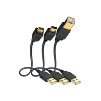 InAkustik Inakustik Premium USB-A apa - MicroUSB-A apa Adatkábel 3m - Antracitszürke (01070033)