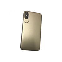 Usams Apple iPhone X / XS, Műanyag hátlap védőtok, Usams Jay, arany (42600)