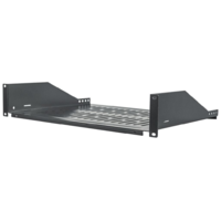 Intellinet Intellinet 2U 19" Cantilever Shelf rack polc 350mm fekete (710954) (in-710954)