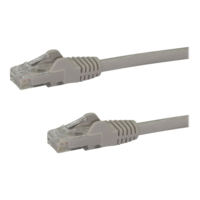 StarTech StarTech.com 50cm CAT6 Ethernet Cable - Grey Snagless Gigabit CAT 6 Wire - 100W PoE RJ45 UTP 650MHz Category 6 Network Patch Cord UL/TIA (N6PATC50CMGR) - patch cable - 50 cm - gray (N6PATC50CMGR)
