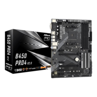 AsRock ASRock B450 Pro4 R2.0 - motherboard - ATX - Socket AM4 - AMD B450 (90-MXBEE0-A0UAYZ)