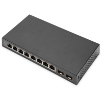 Digitus DIGITUS Switch 8-Port Gigabit + 2xSFP unmanaged schwarz (DN-80067)
