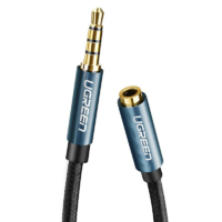 UGREEN UGREEN AV118 3,5mm-es jack audio hosszabbító kábel 1,5m kék-fekete (40674) (UG40674)