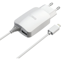 2GO 2GO USB-Netz-Ladegerät DUO Lightning + 1x USB 1,4m weiß (797166)