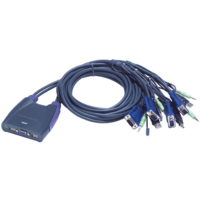 ATEN ATEN CS64US 4-Port USB VGA/Audio Cable KVM Switch (0,9m, 1,2m) (CS64US)