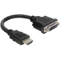 DeLock Delock 65327 HDMI 19 pin male --> DVI 24+1 (DVI-D) female 20cm adapter (65327)
