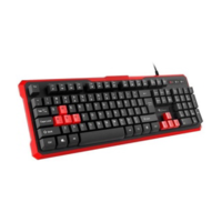 Natec Natec Genesis RHOD 110 USB Gaming Billentyűzet RU - Fekete/Piros (NKG-0975)