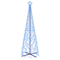 vidaXL kúp alakú karácsonyfa 500 kék LED-del 100 x 300 cm (343507)