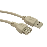 Extreme Media Extreme Media USB kábel AM-AF kiterjesztéssel 75cm fehér (NKA-0434) (NKA-0434)