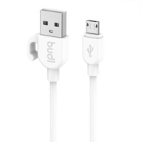 Budi Budi USB-A - MicroUSB kábel 1m 2.4A fehér (227M) (227M)