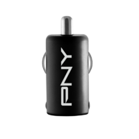 PNY PNY USB szivargyújtós töltő adapter (5V/2,4A) Fekete (P-P-DC-UF-K01-RB)