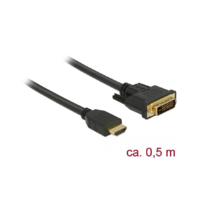 Delock DELOCK Kabel HDMI > DVI 24+1 bidirektional 0.50m schwarz (85651)