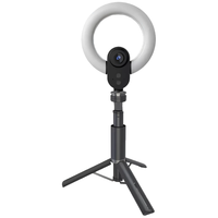 LORGAR LORGAR Circulus 910, Streaming web camera, 5MP 2592X1944 max resolution, up to 60fps, 1/2.8", Sony STARVIS CMOS image sensor, full glass lens, 5.5'' built-in ring light (1700-14 000K), foldable tripod, auto focus, dual microphones with AI noise reduction,