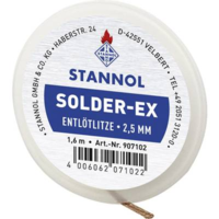 Stannol Kiforrasztó huzal, ónszívó sodrat 1.6 m 2.5 mm széles Stannol Solder (907102)