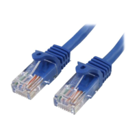 StarTech StarTech.com 45PAT50CMBL hálózati kábel Kék 0,5 M Cat5e U/UTP (UTP) (45PAT50CMBL)