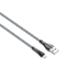 LDNIO LDNIO LS461 USB-A - Lightning kábel LED fénnyel 1m fekete (5905316143425) (LS461 lightning)