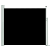 vidaXL fekete behúzható oldalsó teraszi napellenző 100 x 300 cm (48370)