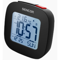 Sencor Sencor SDC 1200 B ébresztőórás rádió hőmérővel fekete (SDC1200B)