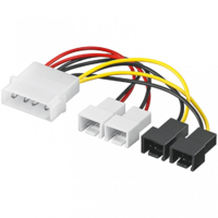 Akyga Akyga AK-CA-34 Molex/2 x 3-pin 12V/2 x 3-pin 5V Adapter (AK-CA-34)