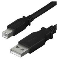 Yenkee Yenkee YCU 015 BK USB Type-A apa - USB Type-B apa Nyomtató kábel - Fekete (1.5m) (YCU 015 BK)