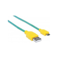 Icintracom Manhattan 394178 USB kábel 0,5 M USB 2.0 USB A Micro-USB B Fekete (394161)