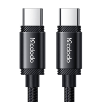 Mcdodo Mcdodo CA-3680 USB-C apa - USB-C apa 2.0 Adat és töltő kábel - Fekete (1.2m) (CA-3680)