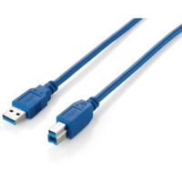 Equip Equip USB Kabel 3.0 A-B St/St 3.0m blau Polybeutel (128293)