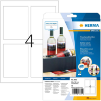 HERMA HERMA Flaschenetik. A4 Inkjet weiß 90x120 mm glänz. 40 St. (8882)