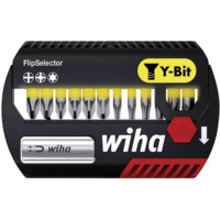 Wiha Wiha bitkészlet FlipSelector Y-Bit 25 mm Phillips, Pozidriv, TORX® 13 db. 1/4 '' Wiha 41827 6,3 mm (1/4) Hossz:25 mm 1 készlet Bitek egy műanyag dobozban (41827)