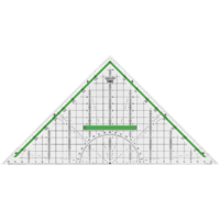 Möbius+Ruppert M+R Geodreieck 32cm glasklar grün hinterlegt 1 Stück (723320000)