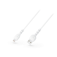 Devia Devia Kintone Cable V2 Series USB - Lightning adat- és töltőkábel fehér 1m, 5V/2.1A, ECO csomagolás (ST348594) (ST348594)
