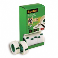 3M 3M Scotch Magic Tape 810 19mm x 33m írható ragasztószalag - Áttetsző (14db) (XA004839479)