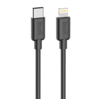 Budi Budi USB-C - Lightning adat- és töltőkábel 1.2m fekete (230TL) (230TL)
