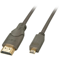 Lindy Lindy 41350 HDMI kábel 0,5 M HDMI A-típus (Standard) HDMI D-típus (Micro) Fekete (41350)
