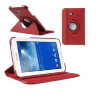 TokShop Samsung Galaxy Tab 3 Lite 7.0 SM-T110, mappa tok, elforgatható (360°), piros (R43619)