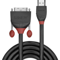 Lindy LINDY HDMI / DVI Csatlakozókábel [1x HDMI dugó - 1x DVI dugó, 18+1 pólusú] 3.00 m Fekete (36273)