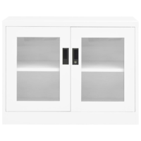 vidaXL fehér acél irodai szekrény 90 x 40 x 70 cm (335926)