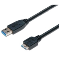M-CAB M-CAB 7001164 USB 3.0 mikroUSB-B kábel 1m - Fekete (7001164)