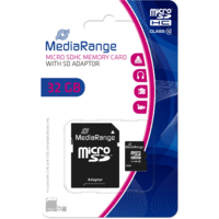 MediaRange MEDIARANGE 32GB microSDHC - 32 GB - MicroSDHC - Klasse 10 - 45 MB/s - 15 MB/s - Schwarz (MR959)