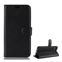 gigapack Tok álló, bőr hatású (FLIP, oldalra nyíló, asztali tartó funkció, prémium) FEKETE [Blackberry KEY2 LE] (5996457891573)