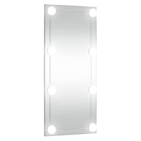 vidaXL téglalap alakú üveg falitükör LED fényekkel 40 x 80 cm (3189153)