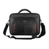 TARGUS TARGUS Notebook táska CN418EU, Classic+ 17-18" Clamshell Laptop Bag - Black/Red (CN418EU)