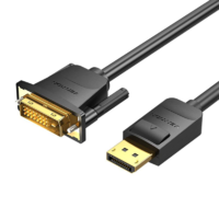 Vention Vention Display Port - DVI átalakító kábel 1,5m fekete (HAFBG) (HAFBG)