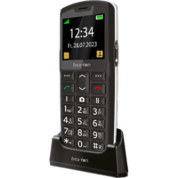bea-fon bea-fon Silver Line SL260 Feature Phone Dual-Sim black silver (SL260_EU001BS)