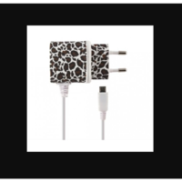 KSIX KSIX Micro-USB Hálózati töltő - Fekete/Fehér (5V / 1A) (KSIXB1740CD02LB)