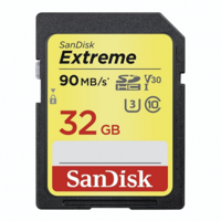 Sandisk 32GB SDHC Sandisk Extreme UHS-I U3 V30 CL10 (SDSDXVT-032G-GNCIN / 215402) (SDSDXVT-032G-GNCIN)