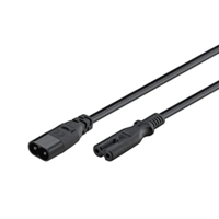 LogiLink LogiLink power extension cable - IEC 60320 C8 to IEC 60320 C7 - 2 m (CP129)