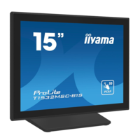 Iiyama iiyama ProLite T1532MSC-B1S számítógép monitor 38,1 cm (15") 1024 x 768 pixelek XGA LCD Érintőképernyő Fekete (T1532MSC-B1S)