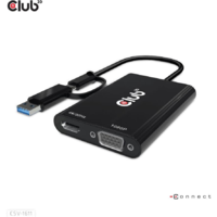 Club 3D Club3D Adapter USB Typ C/A > HDMI / VGA St/Bu retail (CSV-1611)